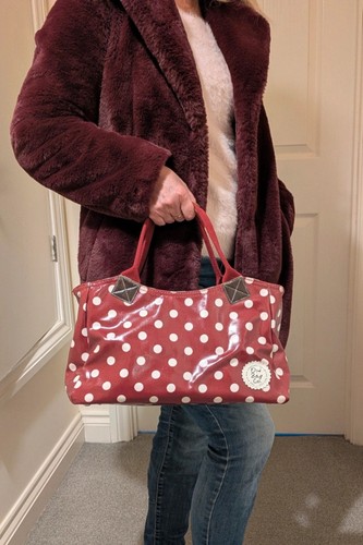 Stylish burgundy red - , handbag