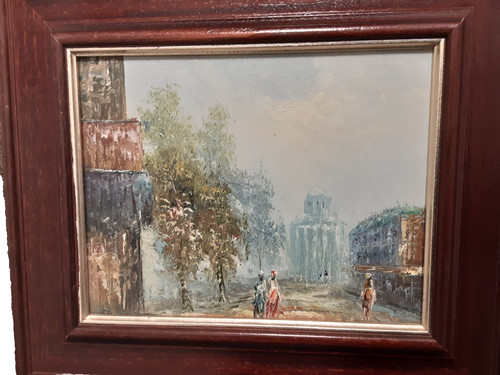 Paris street scene - street, genuine