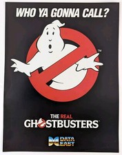 The Real Ghostbusters Vintage Arcade Machine Flyer Original Data East (11"x8.5")