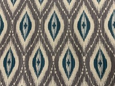 Persian ikat fabric grey - fabric,