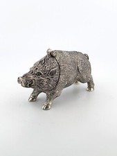 Vintage Silver Plated Boar