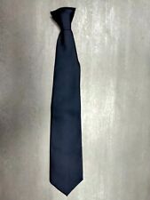 Railway staff uniform clip-on tie - black colour - made by Allen & Douglas