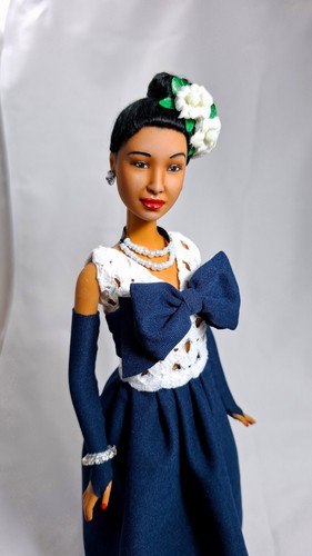 Ooak billie holiday - ooak, art