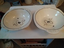 Midwinter Style craft 2 "Fantasy"Small Serving Handles /Dessert Bowl Jessie Tate