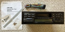 New Vintage Sony EXR-400 FM/AM Cassette Player Stereo Car Radio Detachable Face