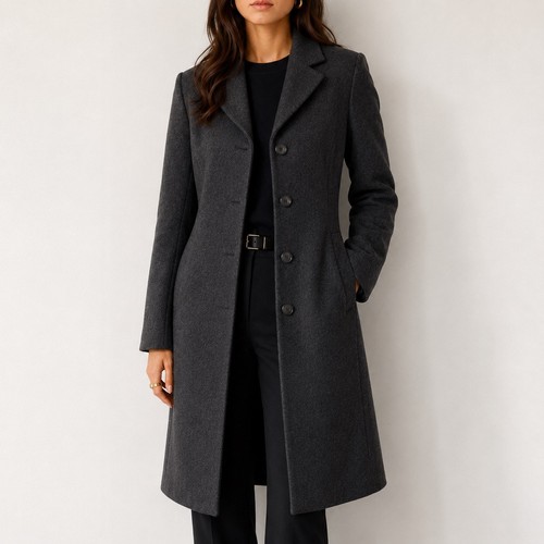 90s minimalist charcoal - 90s, wool