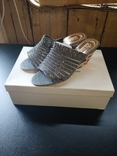 Unzè Women's Sparkly Silver