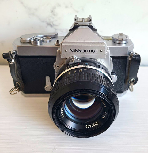 Nikon nikkormat silver 35mm - nikon,