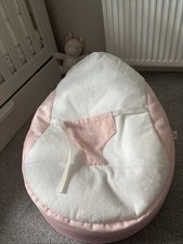 Pink And White Baby Bean Bag