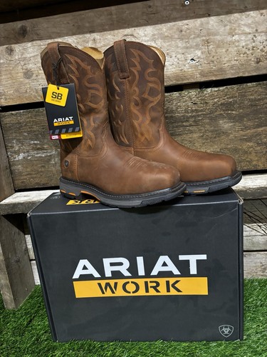 Ariat workhog steel toe boots - ariat,