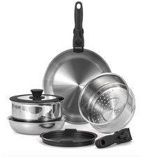 10Pcs Stainless Steel Cookware