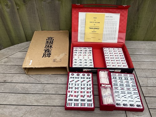 Vintage mah jongg set - mah-jongg,