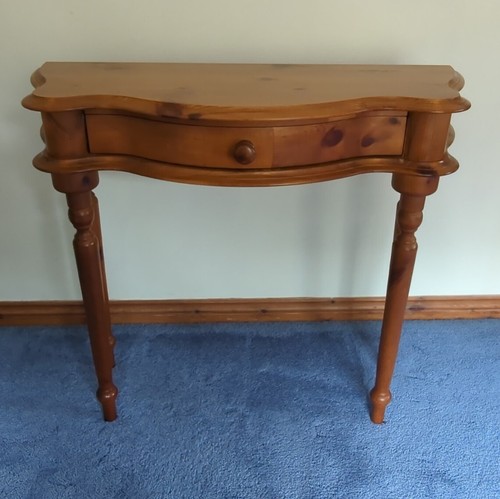 Brown wooden console - wooden, table