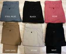 Men Chinos Pants Marks Spencer Trousers StraightWater Resistant Reg Fit Cotton
