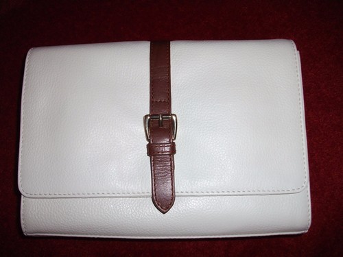 Ladies handbag cream brown - ladies, &