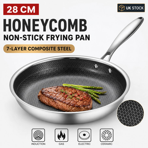 28cm stainless steel - 28cm, honeycomb