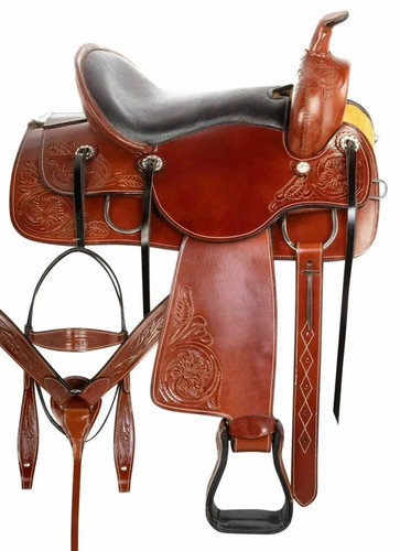 Western leather pleasure trail - leather,