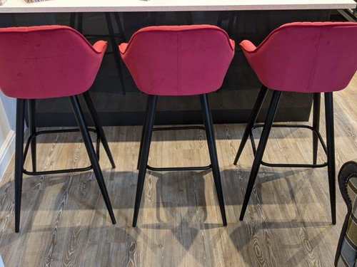 Hennen 76cm bar stool red - bar,