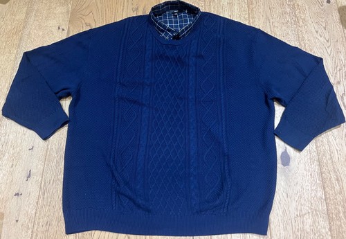Next mens navy - cable, knit