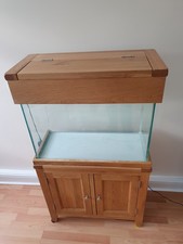Aqua Oak Aquarium Fish Tank Solid Oak - Aquak Oak Doors 76cm Aquarium & Cabinet
