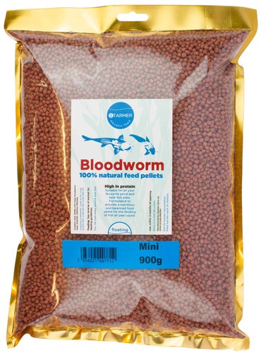 3mm bloodworm floating - bloodworm, pellets