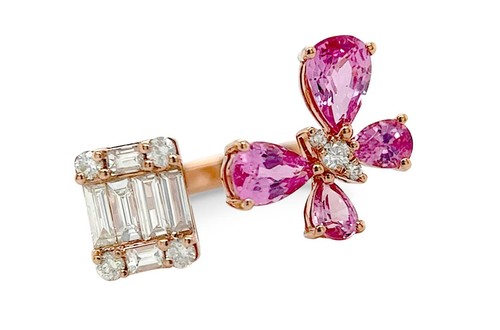 Ring 18kt gold sapphire - ring,