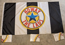 Newcastle United Howay The Lads Football Flag Newcy Brown ale design 5ft x 3ft