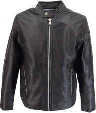 Real Hoxton Mens Black Leather