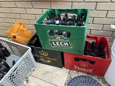 home brew glass beer bottles & crates Job Lot