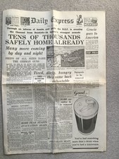 Daily Express Newspaper WW2