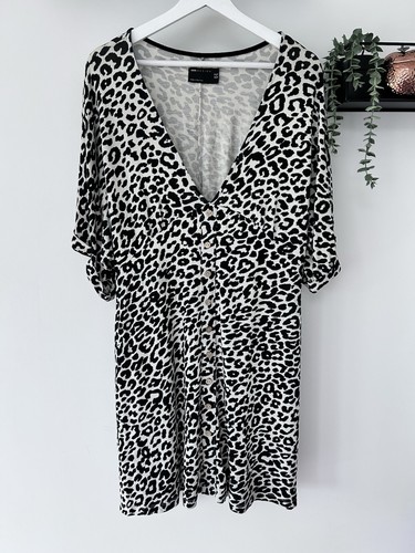Asos black white leopard - black, &
