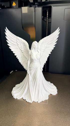 Large angel figurine with - large,