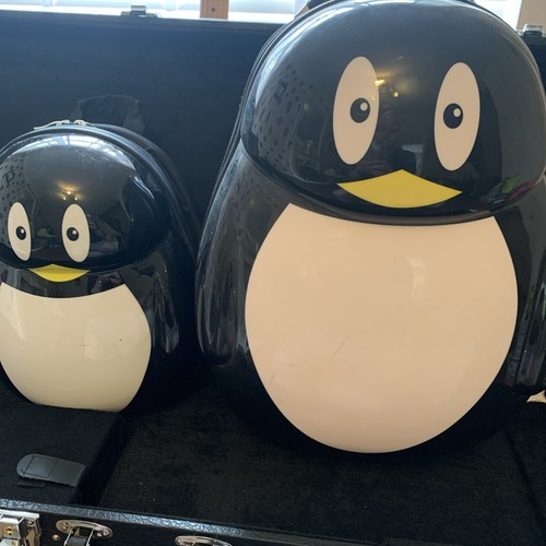 Travel buddies penguin luggage - travel,