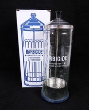 Barbicide barber shop glass - barber,