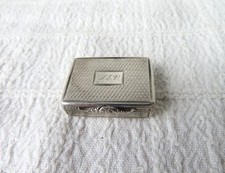 ANTIQUE, GEORGIAN, SILVER VINAIGRETTE, BIRM 1830, NATHANIEL MILLS, 17.18gs