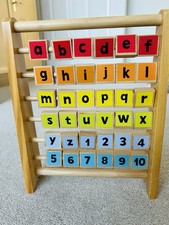 Wooden Alphabet Abacus