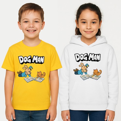 Dog man kids - kids, shirt