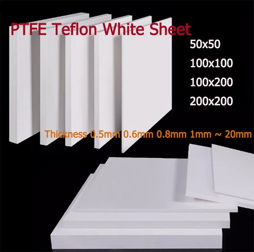 White ptfe sheet plate - white,
