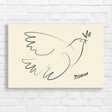 Picasso Minimalist Dove Canvas