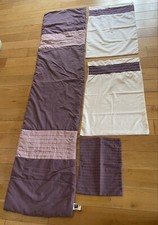 TU Sainsbury's Cream & Purple Bedding Accessories Set P123