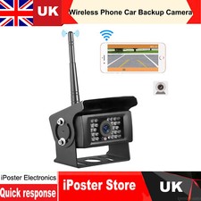 Wireless Phone Car Backup Camera Reversing Wifi For Truck RV Trailer Camper Bus