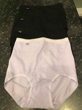 sloggi Women's Basic Brief - Black/LILAC X 4 SIZE 10