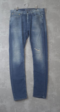 Denham Bolt Jeans Men W34 X L34 Blue Denim Stretch Skinny Fit Comfort Button-Fly