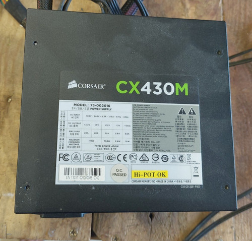 Corsair cx430m 430w plus - cx430m, 80+