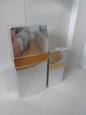 2 empty Chanel Allure Eau de Toilette gold & silver handbag atomiser bottles