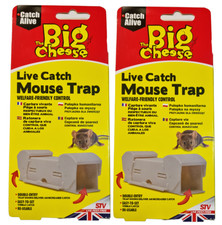 2x Big Cheese Live Catch Mouse