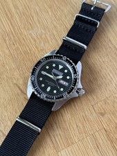 Dive Dynamics 200M watch Vintage divers NATO strap Black Diving