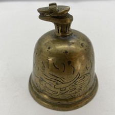Vintage Made In China Brass Temple Bell