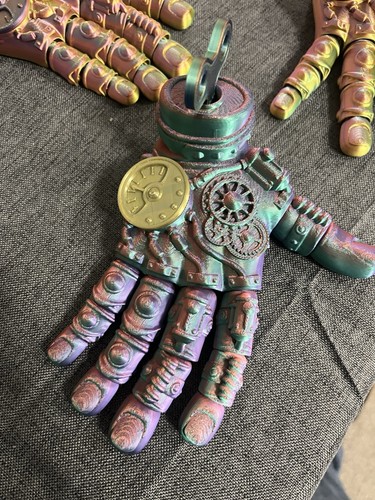 Steampunk metal hand - metal,