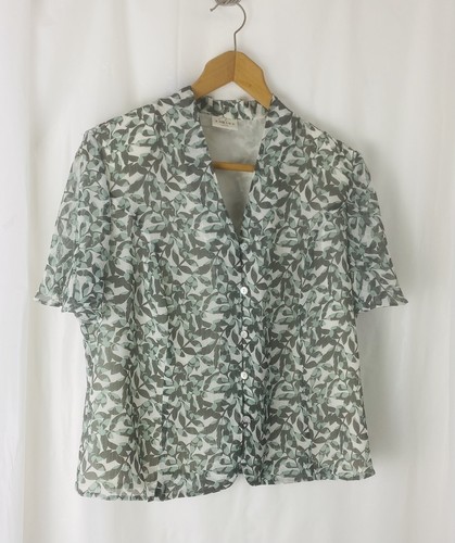 Eastex leaf print blouse 18 - uk,